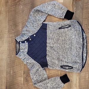 Hawthorne Womens Navy Fleece Sweater XS